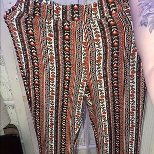 Bohemian Striped Pants - Multicolor